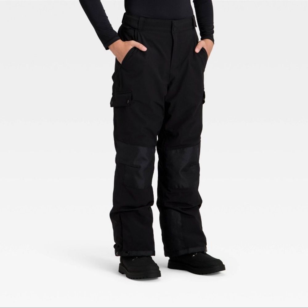 All In Motion Kids Snow Sport Waterproof Snow Pants - Black Large (10/12) NWT